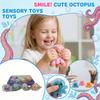 Octopus Squeezing Toy Set 12 Pieces Soft Sensory Stress Relief Ball for Kids and Adults Novelty Fidget Toy for Relaxation and Focus
