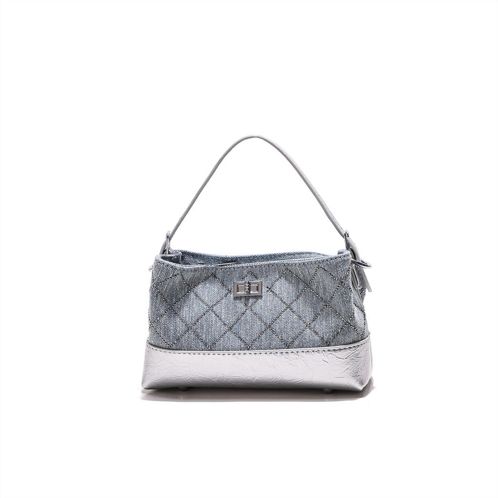 Rautenförmige Umhängetasche - Sommerliche Modische Crossbody-Tasche, Kleinformatig, Nische, Einzel-Schultergurt Beuteltasche