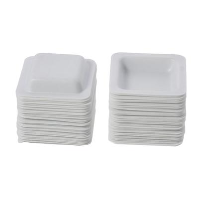 Storing, Mixing Powders & Liquids with Easy Pour Design Disposable Mini Plastic Square Dish Scale Tray