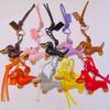 Leather Dachshund Chocolate Bag Accessories Pendant Key Chain Lanyard Creative Keychain