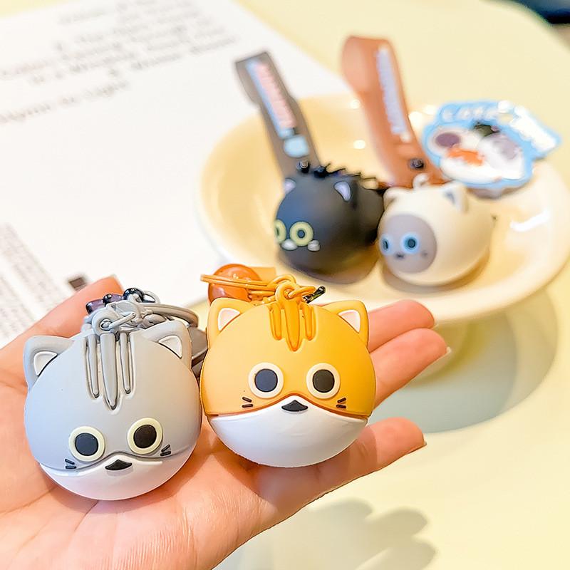 Cat Vibrant Cartoon Fish Keychain Playful Pvc Material Perfect For Cat Themed Gifts
