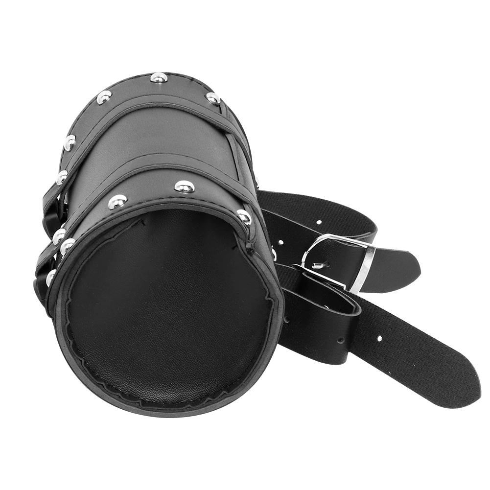 Motorcycle Universal Fork Bag Leather Saddlebags Tool Bag Storage Pouch Waterproof for Sportster