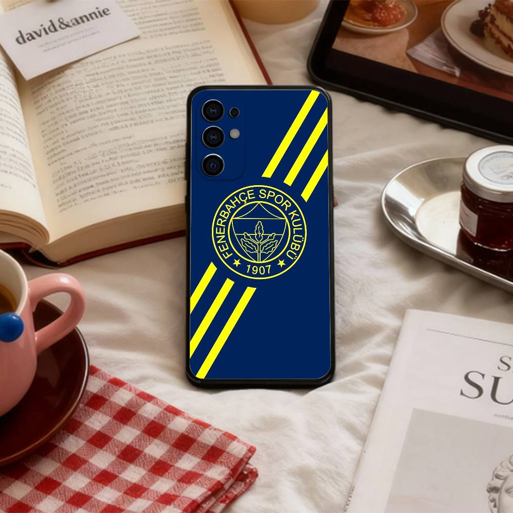Coole Türkei Fenerbahce-Muster Handyhülle Für Samsung S 25,24,23,22,30,21,10,9,Ultra,Plus,Lite,FE,4,5 G Weiche Schwarze Hülle