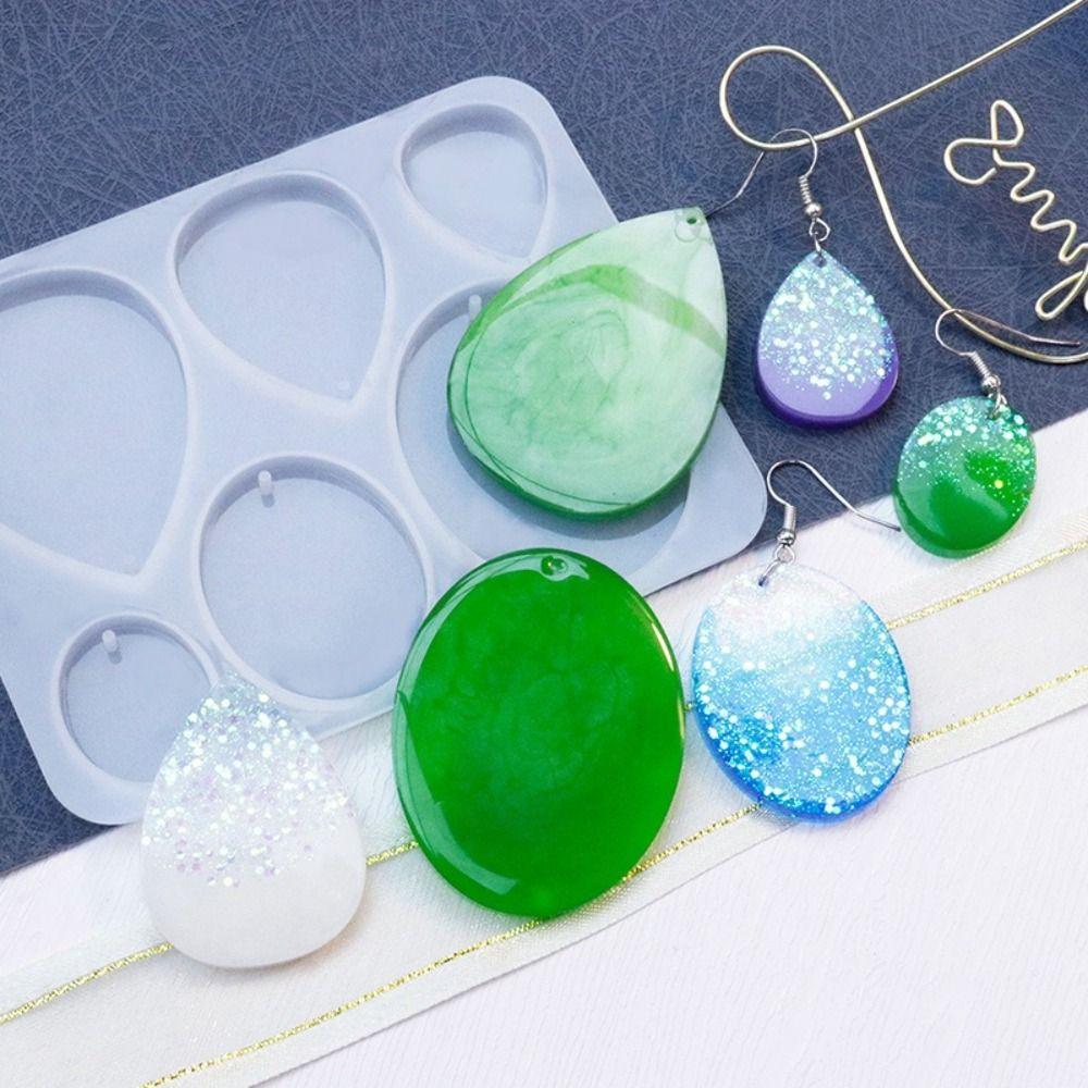 Multiple Styles Pendant Mold Drip Shape Drop Earrings Mold Geometric Earring Mold Resin Casting