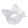 Blank Paintable Cat Style Masquerade Mask DIY Paper Mask for Costume Party Festival Art Class Craft Project Halloween Decoration