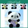 Adorable Plush Panda Keychain Pendant Cute Cartoon Stuffed Animal Toy For Bags