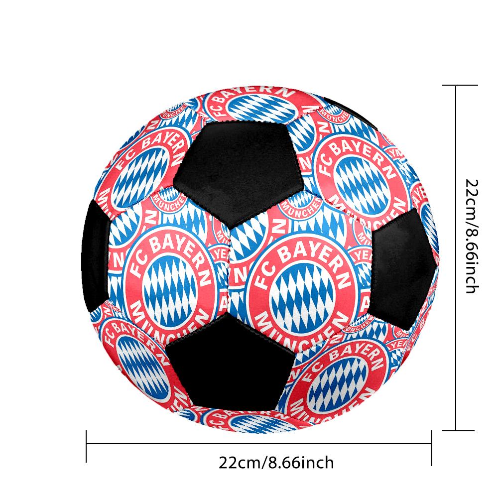 TAGLIA 5 Pallone da Calcio FC Bayern München Colorato Per Tutte le Età Cucito a Macchina PVC Pronto per la Competizione Resistente Alto Rimbalzo