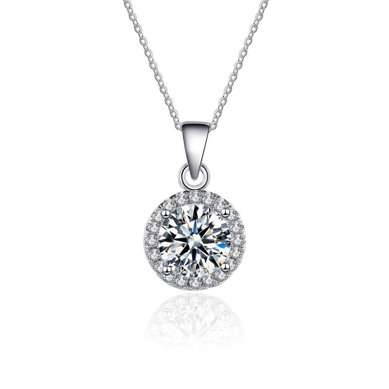 

Элегантный женский набор колье, кольца и серег с кулоном из имитации муассанита Adjustable Open Size