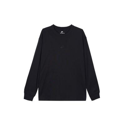 Sportswear Premium Essentials Solid Crewneck Long Sleeve T-Shirt Men Tops Black DO7391-010