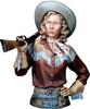 Nuts Planet Scale American Cowgirl Unpainted Resin Assembly 1/10 Bust, Kit, NP-B051 (Human)