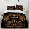 Egyptian Mythology Pharaoh Hieroglyphics Bedding Set Duvet Cover Bed Set Quilt Cover Pillowcase Comforter King Queen Size