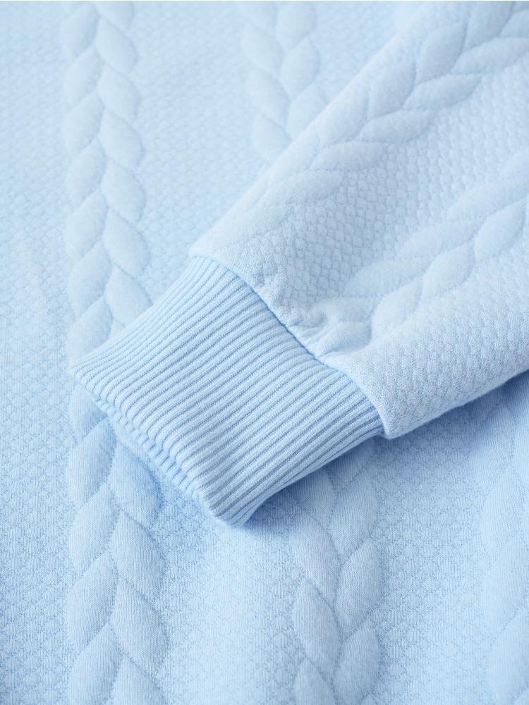 Autumn Winter Knit Sweater Daily Outdoor Casual Solid Colour Fashion Jacquard High Collar Warm Jumper Comfortable Fit Skin-friendly Breathable Tops