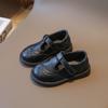 Korean Fashion Versatile Casual Little Girls Princess Leather Children Shoes