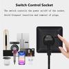 EIOMR France Standards Grounded Wall Socket 16A 250V with USB and Type-C Port Quality Curved Flame Retardant Panel Power Socket