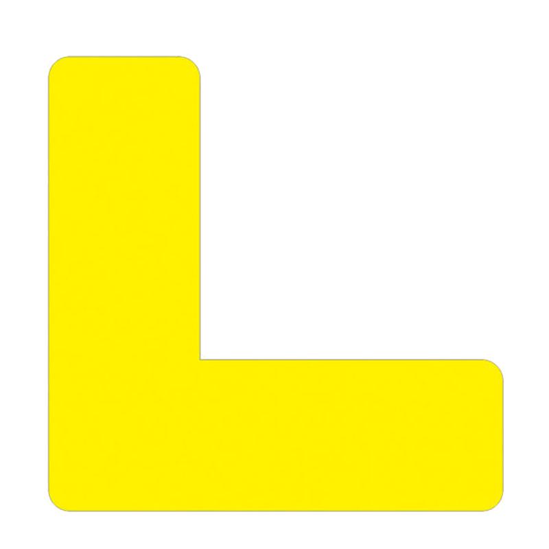 Haisidick 6S Desktop Corner Positioning Labels 3x1cm L-shaped жёлтый