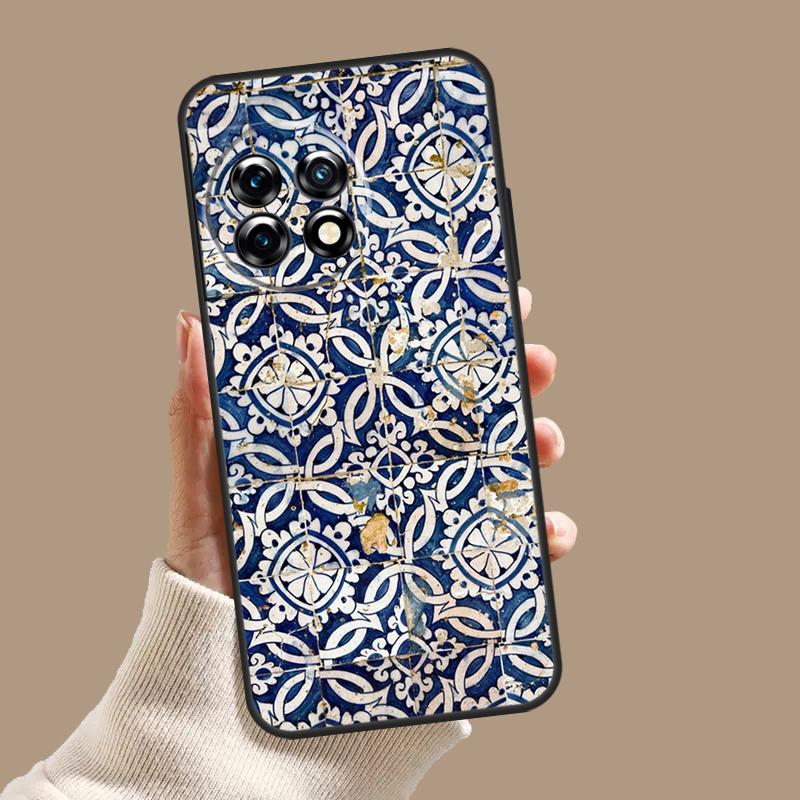 Portuguese Glazed Tiles Case For OnePlus Nord CE 5 2 3 4 Lite N30 OnePlus 13 11 12 15 13T 13R 10T 12R 9 10 Pro Cover