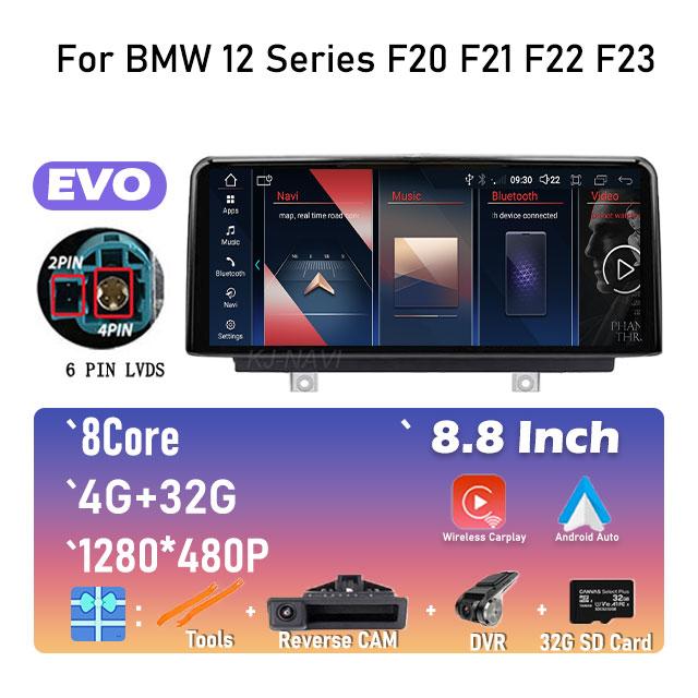 Car Video Player Radio GPS Navigation EVO System For BMW 3/4 Series F30 F31 F32 F33 F34 F36 1/2 Series F20 F21 F22 F23