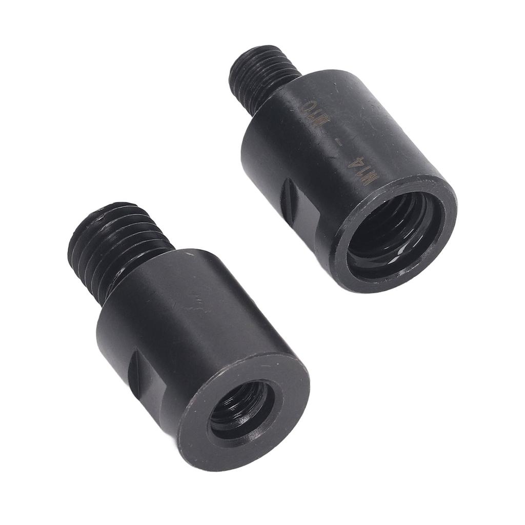2PCS Thread Drill Bit Converters M10 to M14 and M10 to M14 Thread Shaft Converter Tool for Hole Opener Angle Grinder