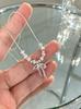 Korean Crushed Silver Bow Necklace: Elegant & Versatile Clavicle Chain for Women