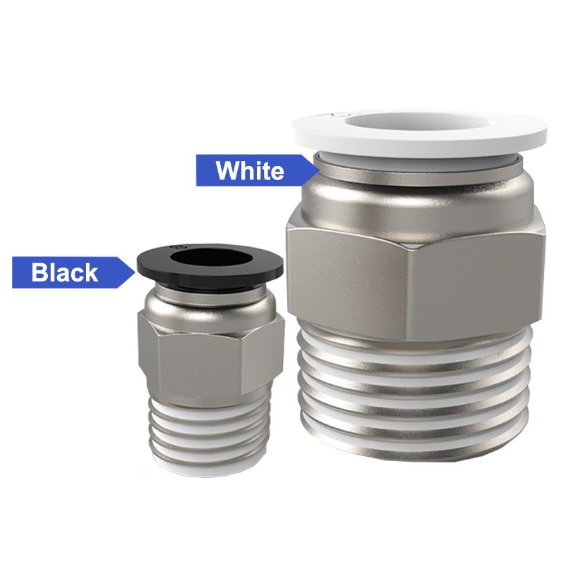 4 6 8 10 12mm 1/8'' 1/4'' 3/8'' 1/2'' Straight Push In Fitting Pneumatic Push To Connect Air Adapter Plug Socket Connector