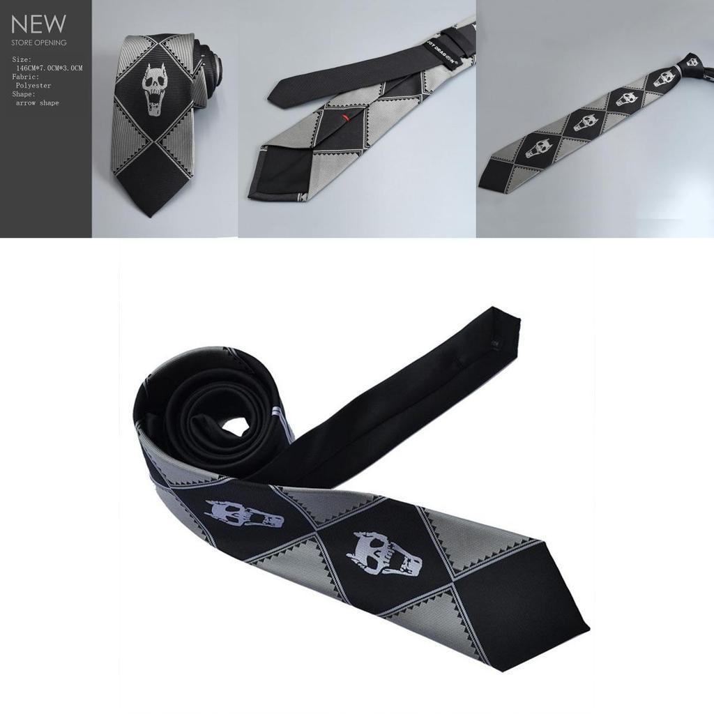 Luxurious Jojo's Bizarre Adventure Killer Queen Heavens Door Kira Yoshikage Black Tie For A Timeless Look
