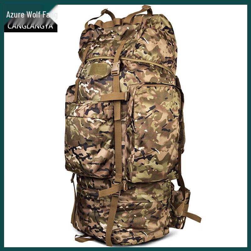 Canglangya 110L Camouflage Outdoor Hiking Travel Backpack