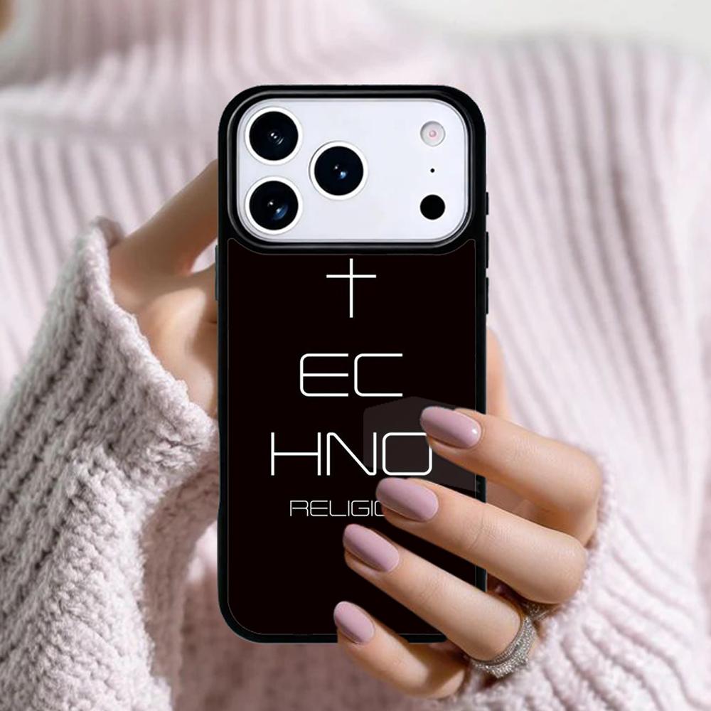 Techno Music Soft Phone Case For Apple iPhone 17 Air 16E 15 14 Plus 13 12 11 Pro Max Mini Funda Cover