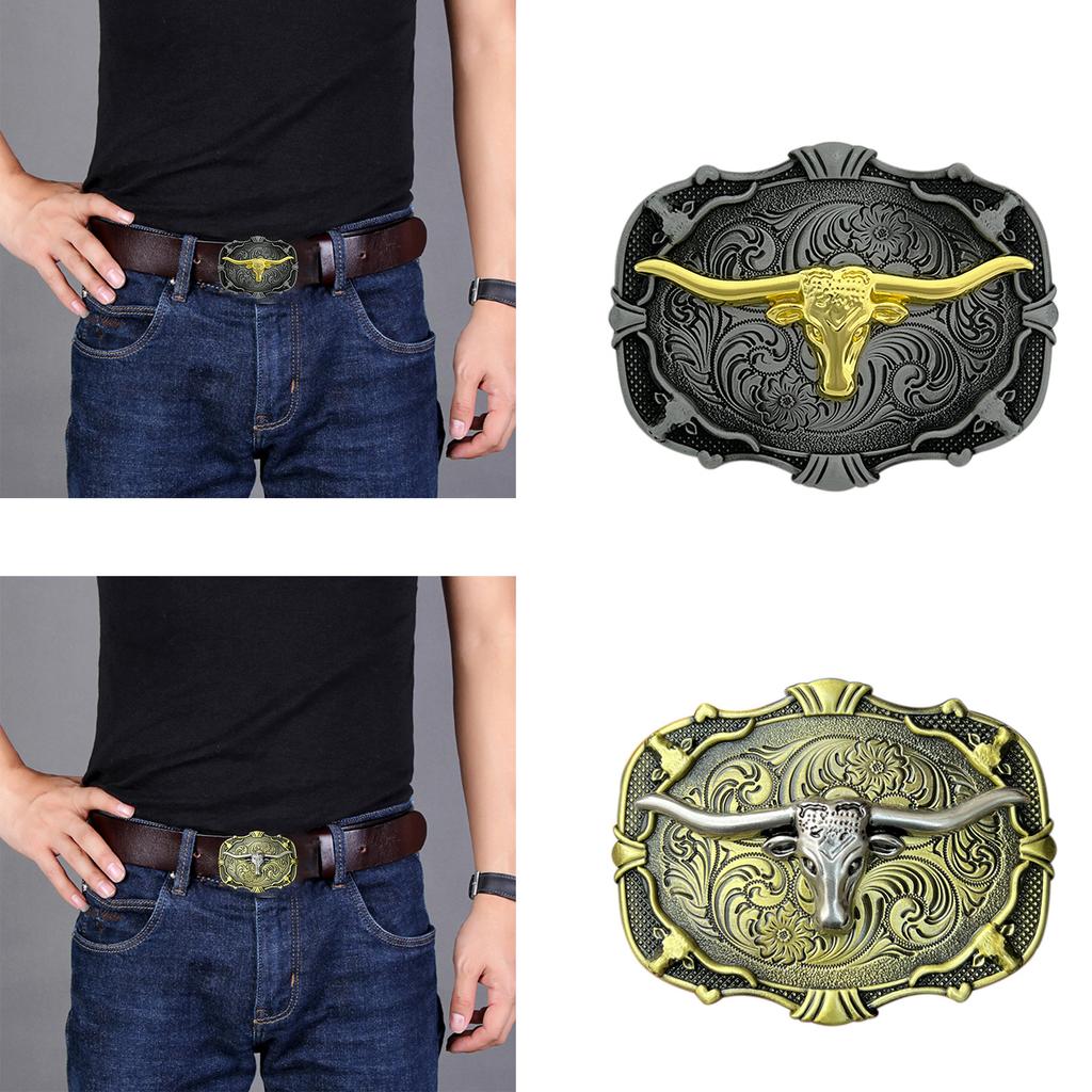 Macho Belt Engraved Buckle Bronze Color Engravings Buckle Replacement Style Belt Buckles Birthday Gifts for Father
