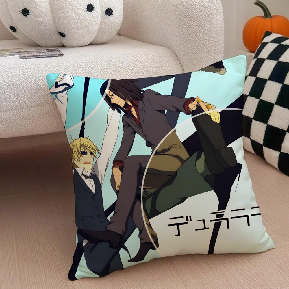 Anime Fantasy Ddurarara 3way Standoff Cushion Cover Throw Pillow Cover Hidden Button Durable Polyester Chair Cushion