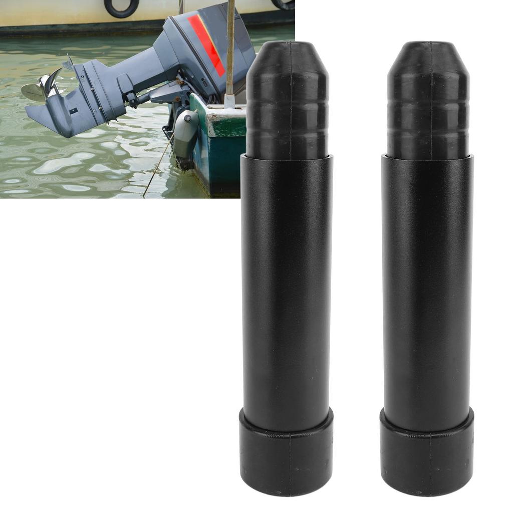 2PCS Outboard Transom Saver Aluminum Alloy Rubber Boat Motor Transom Support for Outboards Motor Trim Tilt Systems