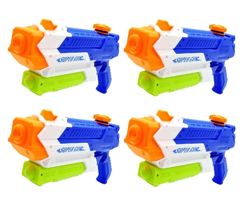 Water Gun, Large Capacity 900ml, 8m Distance, Set of 2, Kids' Water Gun, for Pool and Bath Play (4)