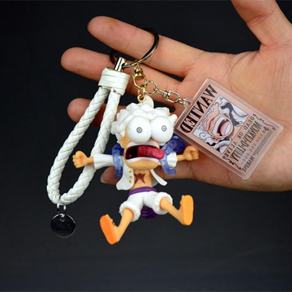 

Anime One Piece Gear 5 Luffy Figure Pendant Key Ring Doll Pendant Toy Decoration Gift Beautiful Design Durable