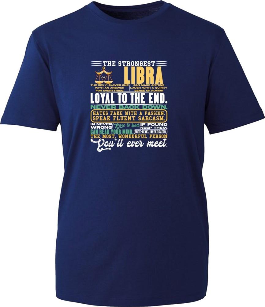 The Strongest Libra Characteristics Tshirt Horoscope Zodiac Sign Birthday Top S