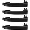 LUJUNTEC Door Handle Compatible for Hyundai Sonata 2005 2006 2007 2008 2009 2010 82651-3K000 826513K000 Outside Exterior Black Front Driver Passenger