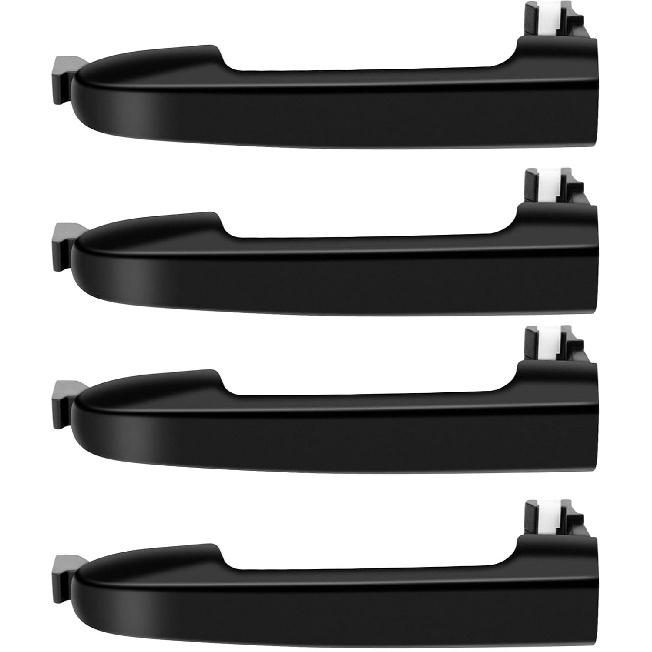 LUJUNTEC Door Handle Compatible for Hyundai Sonata 2005 2006 2007 2008 2009 2010 82651-3K000 826513K000 Outside Exterior Black Front Driver Passenger