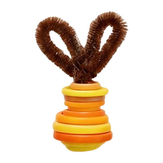 

Набір для рукоділля «Кнопковий Великодній Зайчик» DIY Кнопковий Зайчик-Підвіска з Ворсистими Вушками для Великоднього Кошика, Подарунки для Святкової Вечірки помаранчевий