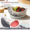 3D Shark Attack Bowl 40 OZ Large Capacity Ceramic Shark Shape Snack Bowl Decorative Candy Popcorn Container for Party Decoration