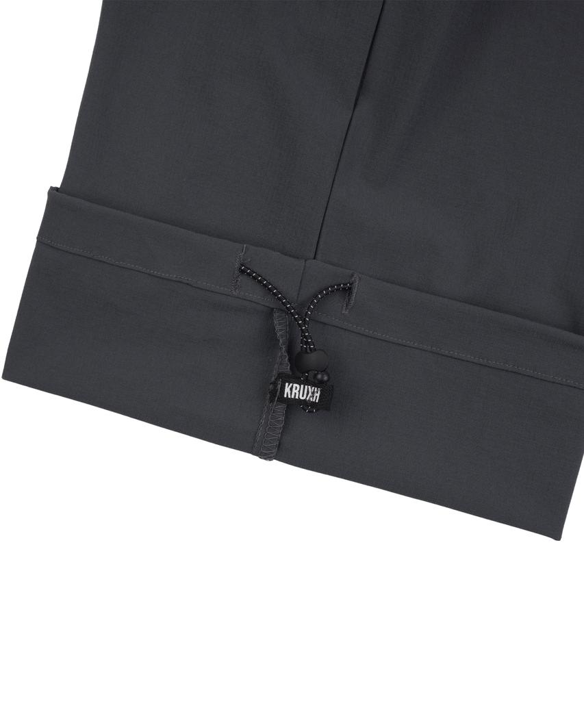 Keuleogsi Side Lace-Up Wide Pants Charcoal