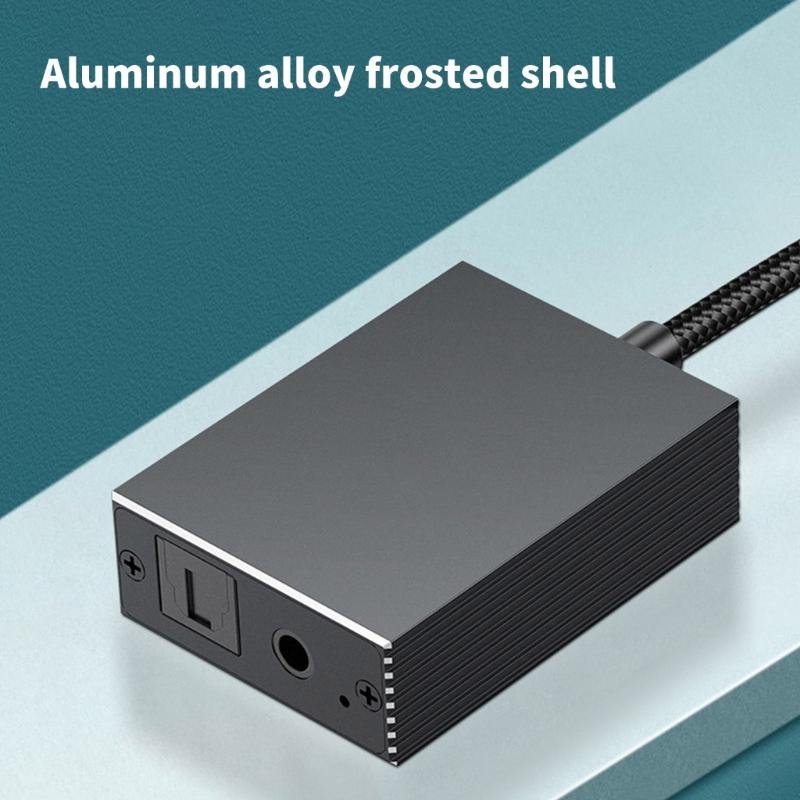 USB Audio Extractor Konverter für TV PC Laptop zu Optischem Spdif und 3,5mm Audio Adapter