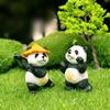 4 Stuks Kungfu Panda's Auto Interieur Middenconsole Navigatiescherm Decoratie Dieren Navigatie Decoratie Voor Computerscherm #470083