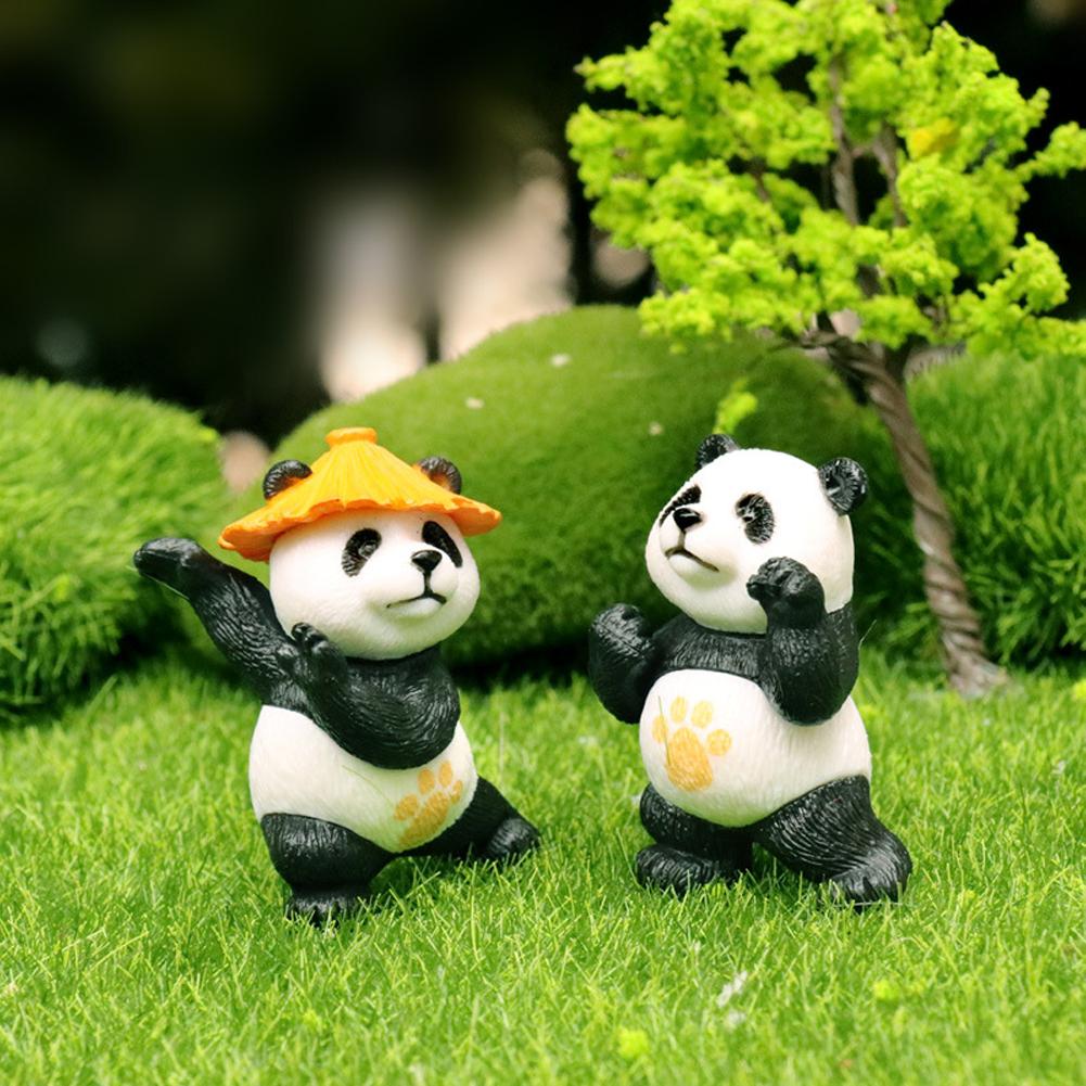 4 Stuks Kungfu Panda's Auto Interieur Middenconsole Navigatiescherm Decoratie Dieren Navigatie Decoratie Voor Computerscherm #470083