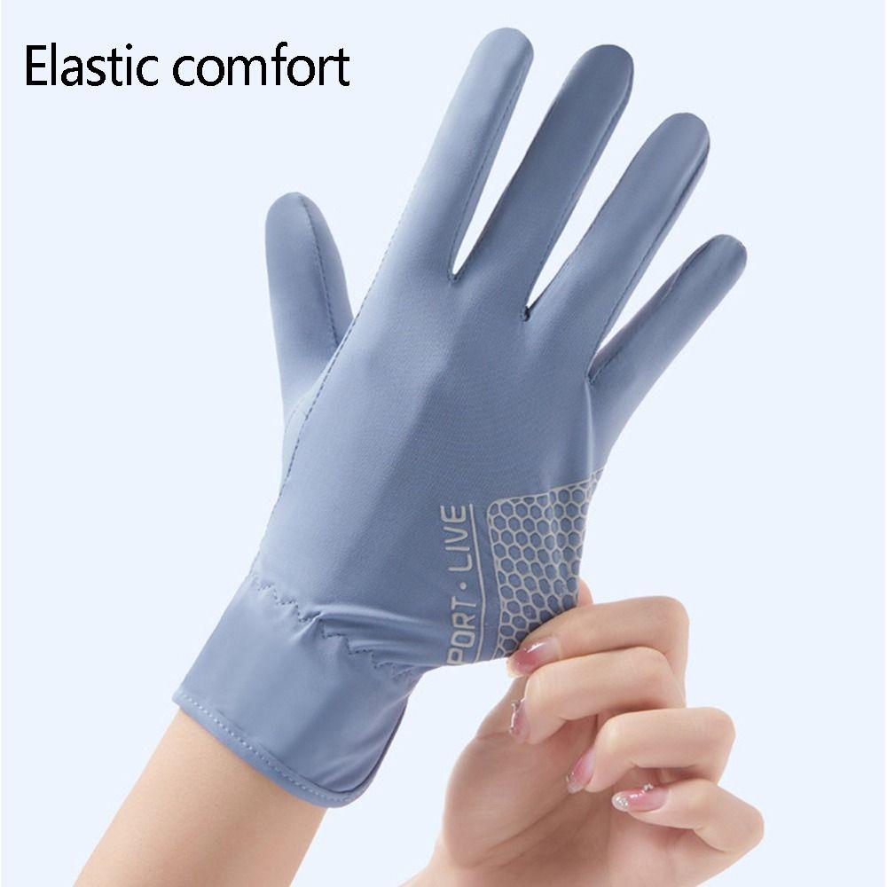 Breathable Summer Touch Screen Thin Gloves Driving Gloves Ice Silk Gloves Mittens