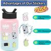 8 Cartoon Cute Korean Ins Simple Collage Stickers DIY Handicraft Waterproof Set Decorative Stickers