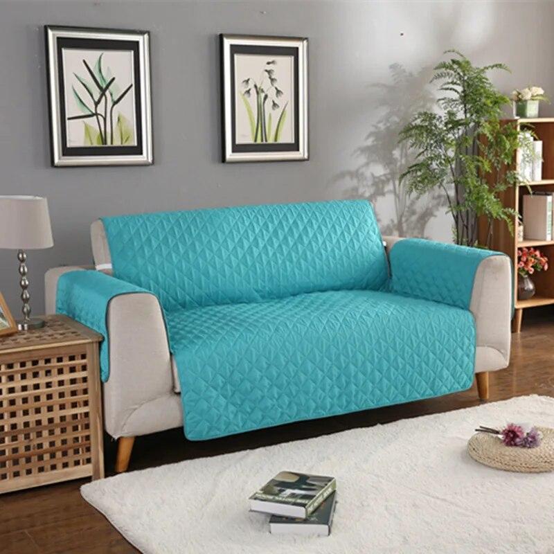 Good Quality Solid Color Soft Sanding Sofa Cover Dog Pets Sofa Towel Anti-slip Dirt-Proof Chair Sofa Protector Cover 1/2/3 Seats