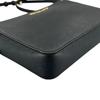Michael Kors Safiano Shoulder Bag Leather Black Women PS-1808 Used