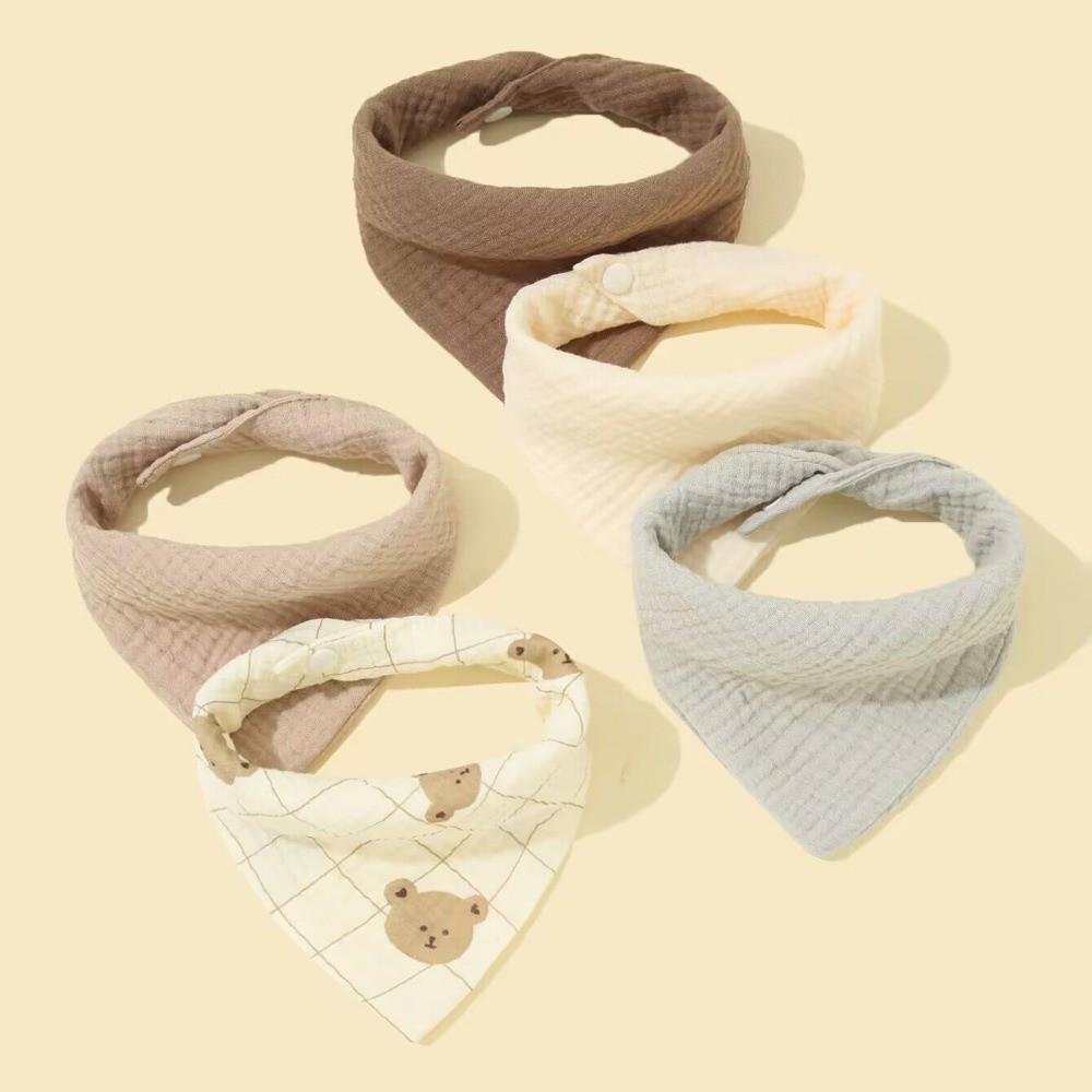 

High Absorb Newborn Drooling Bib Cotton Burp Cloth Mealtime Baby Bibs Infant Feeding Style C