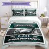 Philadelphia Eagles Customize Your Name Bedding Set Breathable Duvet Cover With Pillowcases Decorative Bed Linen For Bedroom Home Decoration Birthday 