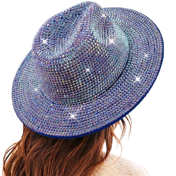 Sparkle Womens Cowboy Hat Western Cowgirl Hats Rhinestones Party Prop Disco Hats