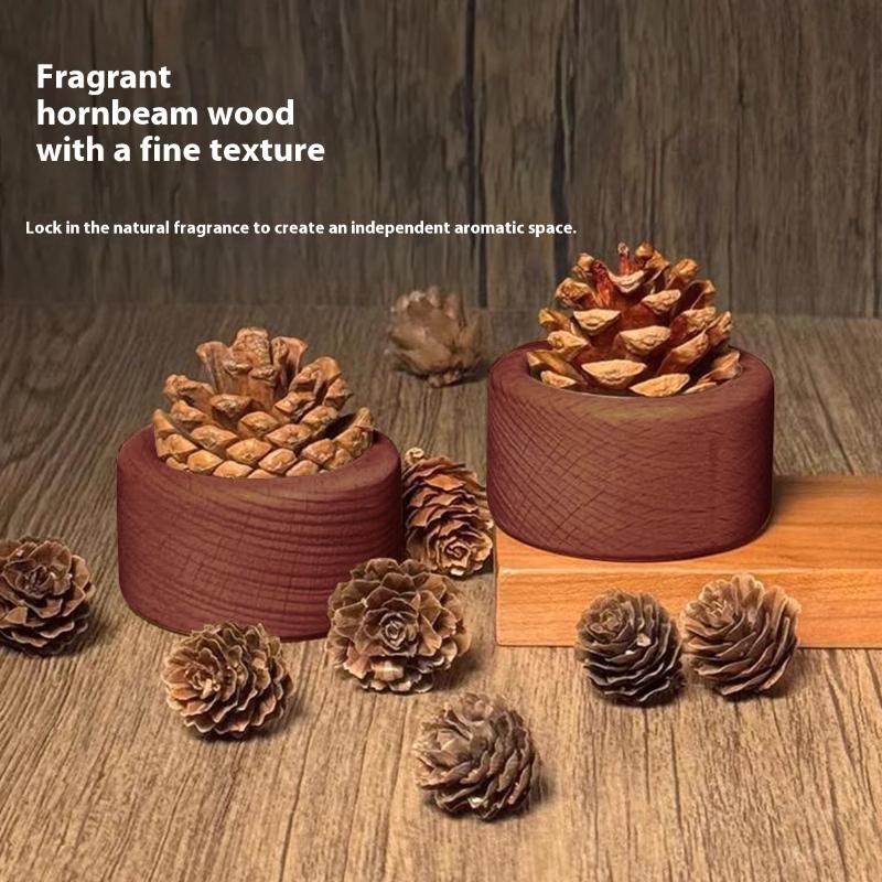 1Pcs Spherical Design Natural Fragrance Dispersion Bedroom Decor Diffuser For Room Fragrance Wooden Essential Oil Diffusers