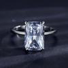 Tancise Classic 925 Sterling Silver  Zircon Ring Ladies Jewelry Wedding Promise Party Gift
